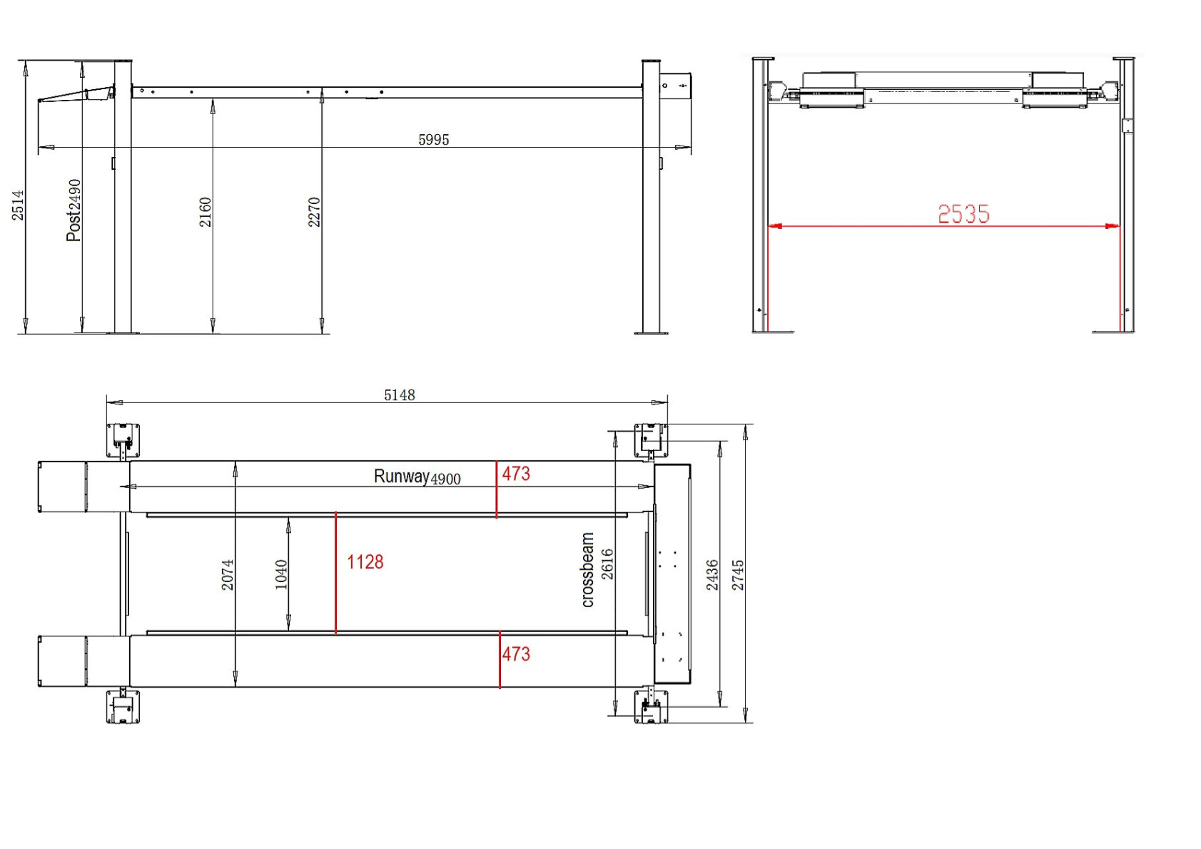XLT 4 Post Lift – Electric Release System