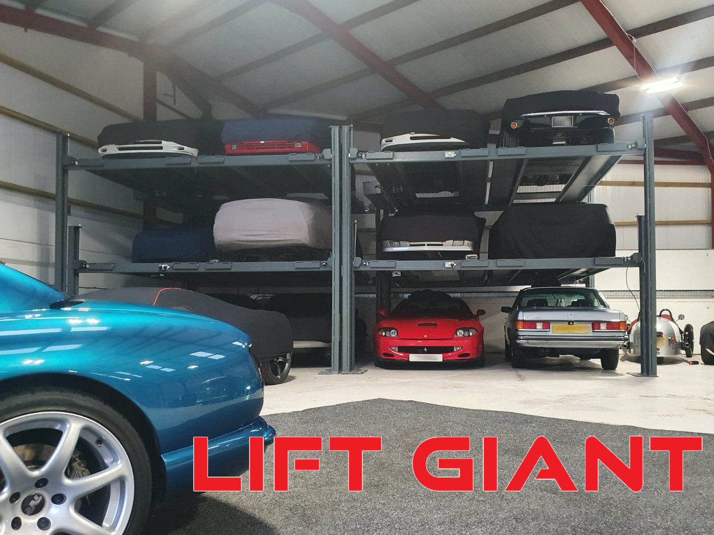 Triple Level Double Wide Car Parking Lift